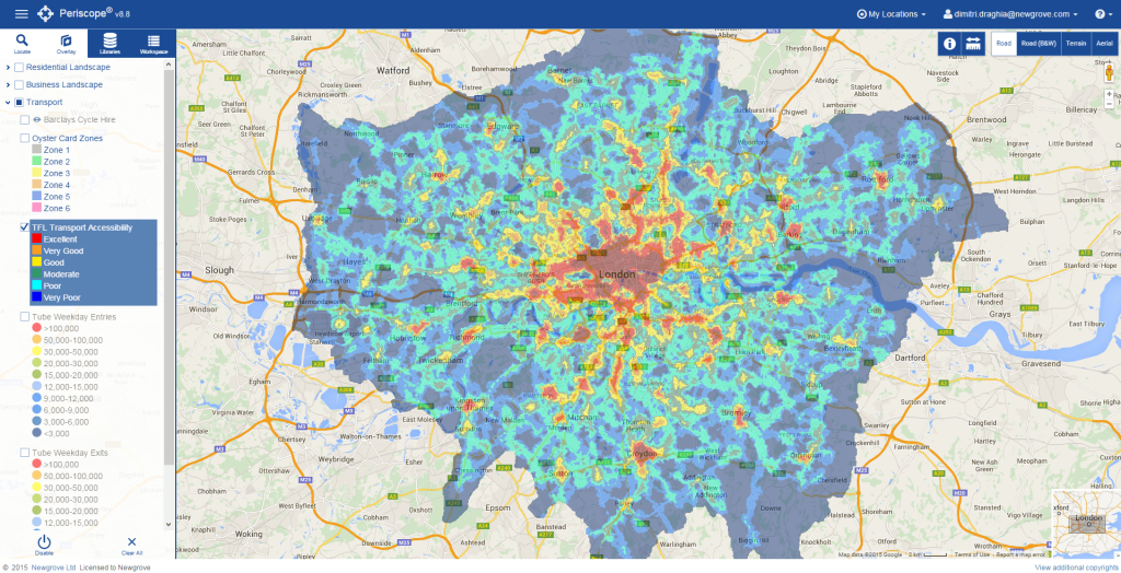transport for london heatmap