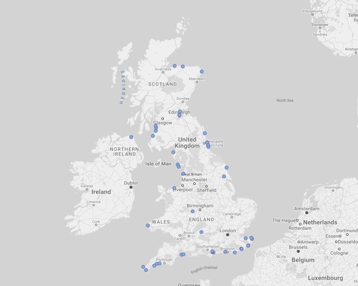 Harbour pubs and inns across UK